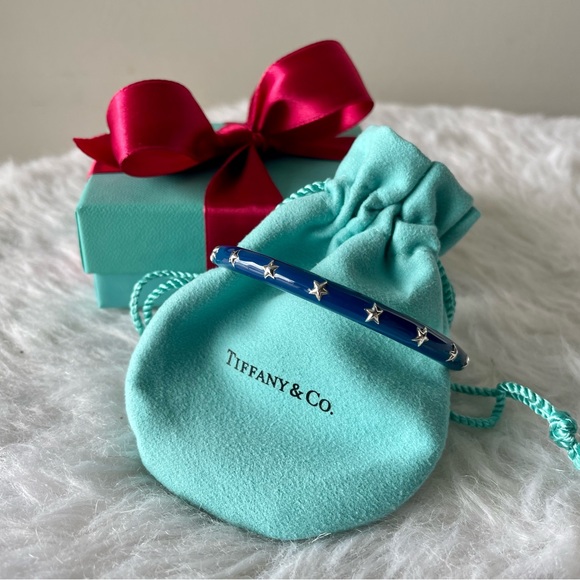 Tiffany and Co. Navy Stars Bangle - Picture 5 of 7
